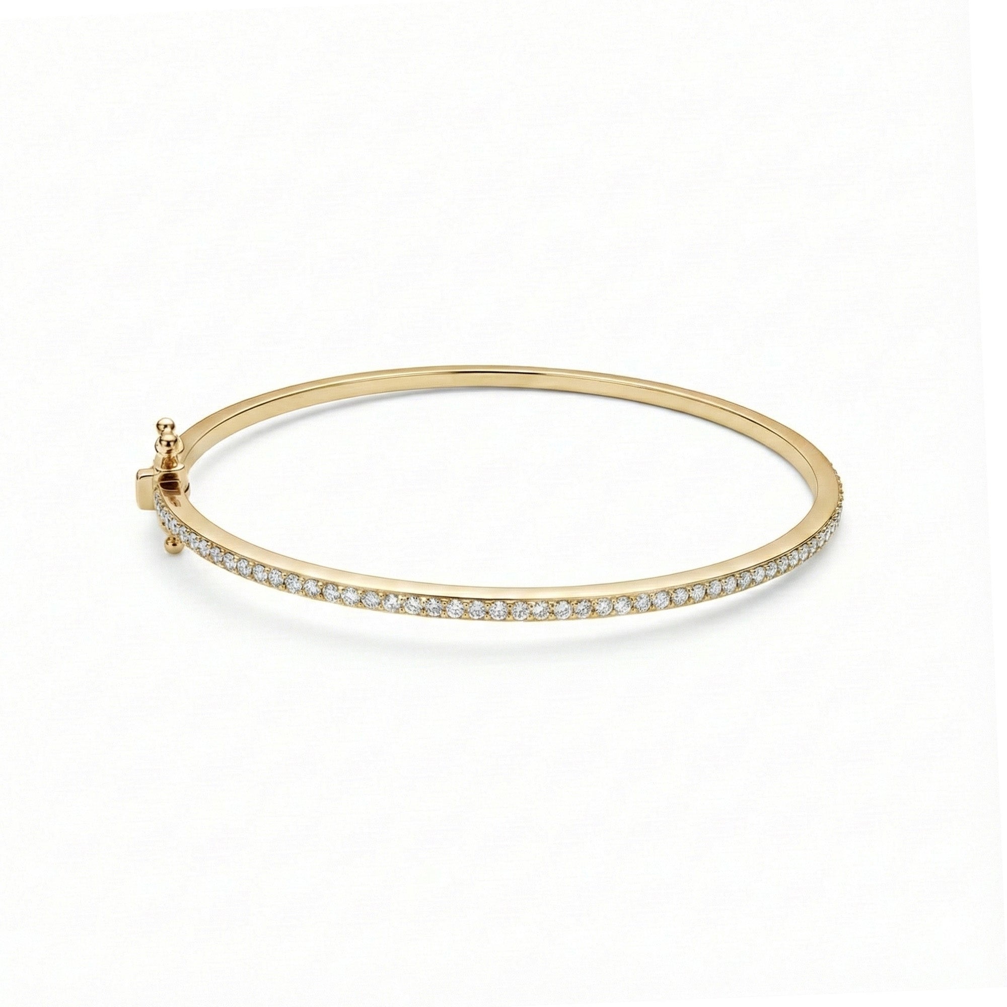 Yarım Tur Pırlanta Kelepçe Bileklik