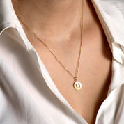 Letters Vintage Harf Altın Charm
