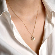 Letters Vintage Harf Altın Charm