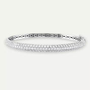 Acyl 2.90 CT Pırlanta Taşlı Beyaz Altın Kelepçe