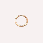 Alia Baget Pırlanta Taşlı Rose Altın Halka Piercing