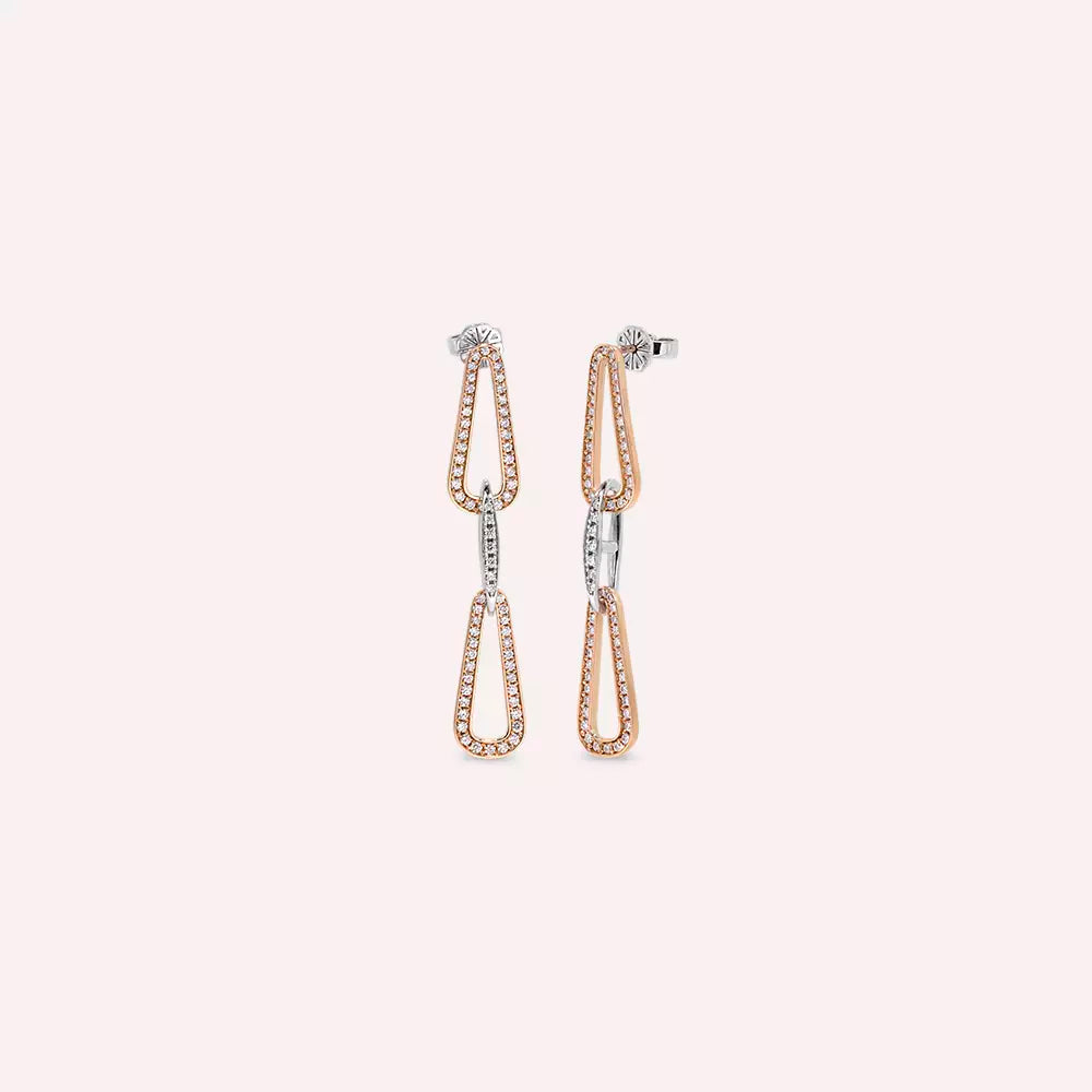 Aline 0.88 CT Pırlanta Taşlı Küpe