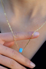 Gold Paper Clip Chain Necklace