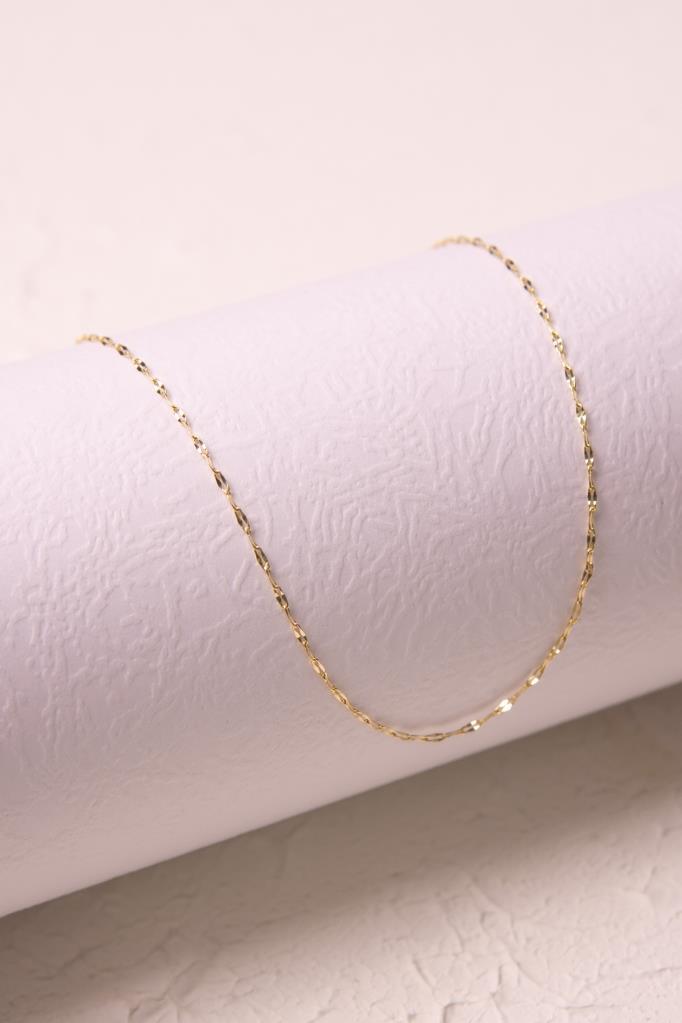 Gold Split Chain Necklace