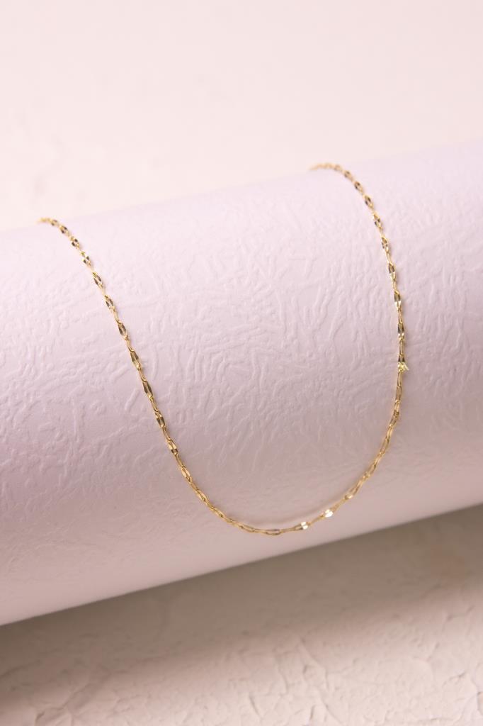 Gold Split Chain Necklace