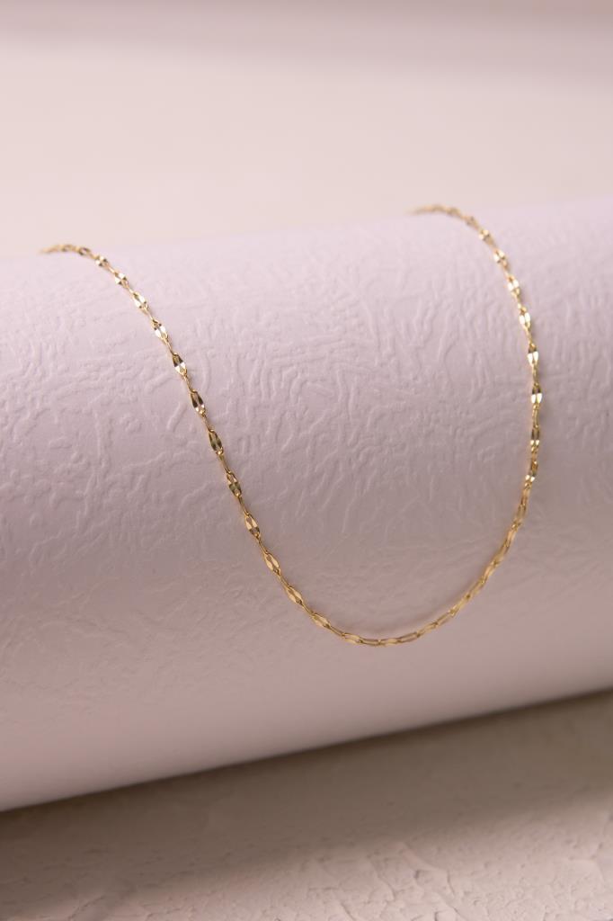 Gold Split Chain Necklace