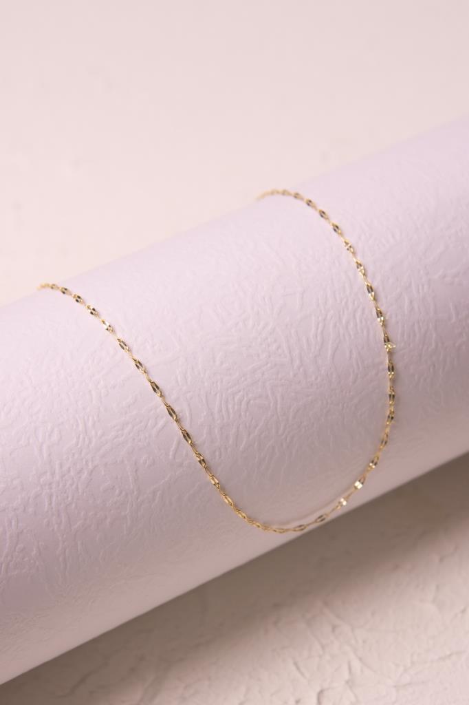 Gold Split Chain Necklace