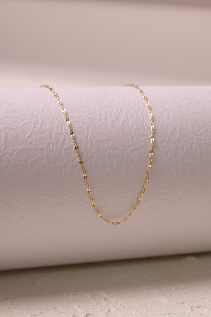 Gold Split Chain Necklace