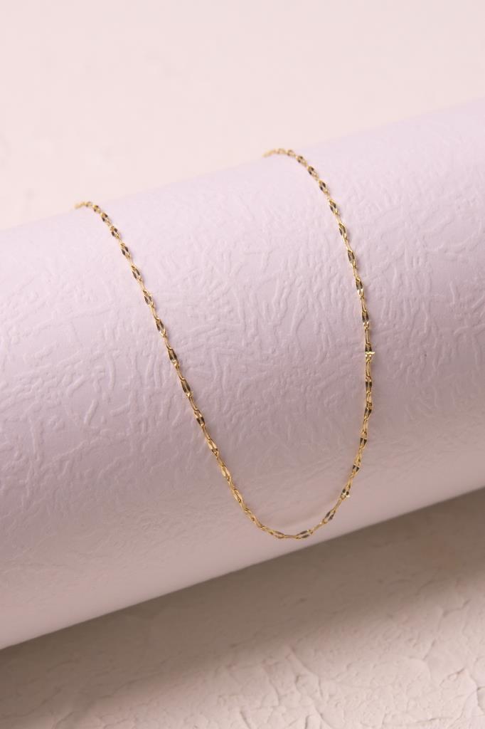 Gold Split Chain Necklace