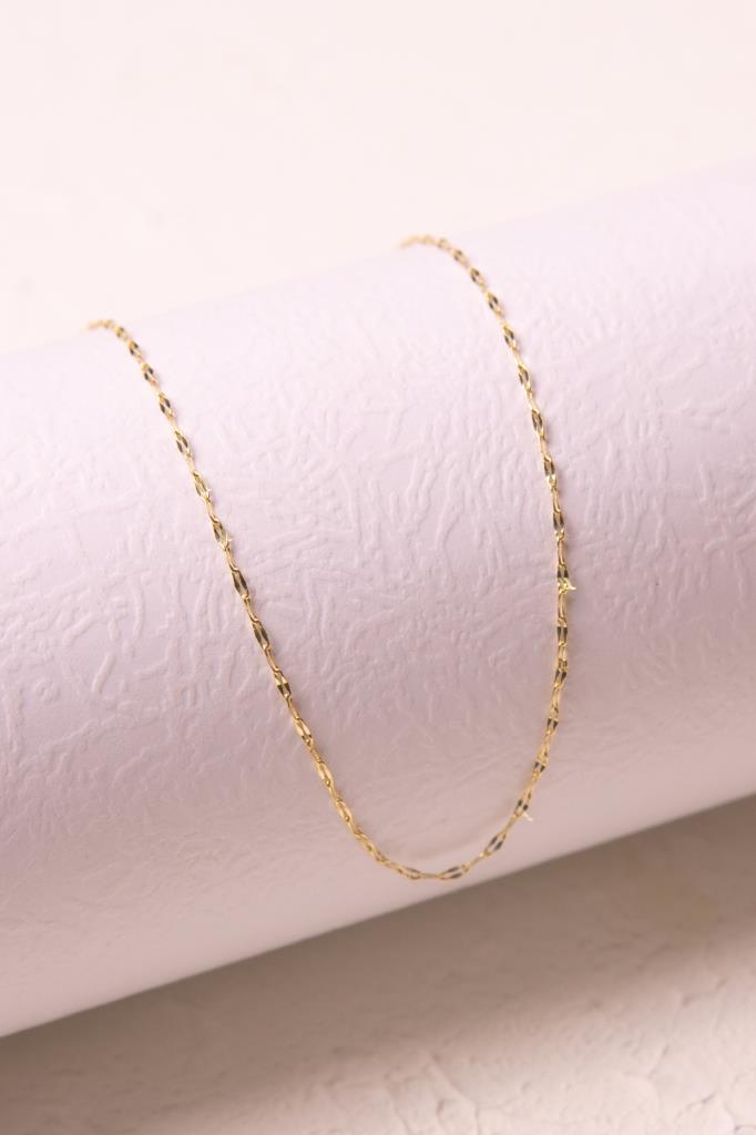 Gold Split Chain Necklace