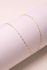 Gold Split Chain Necklace