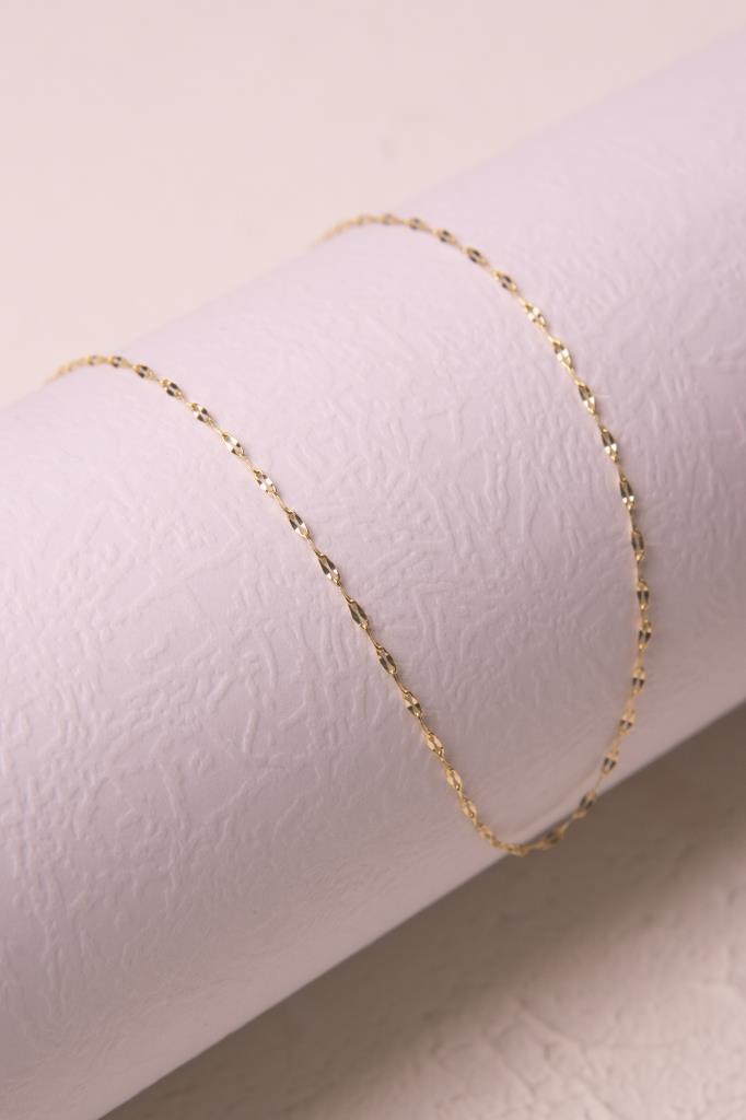 Gold Split Chain Necklace