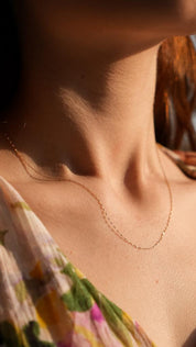 Gold Split Chain Necklace