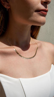 Gold Almond Necklace