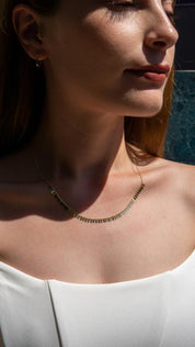 Gold Almond Necklace