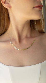 Gold Almond Necklace