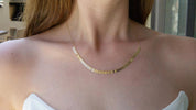 Gold Almond Necklace