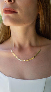 Gold Almond Necklace