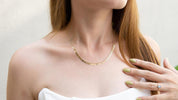 Gold Almond Necklace