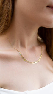 Gold Almond Necklace