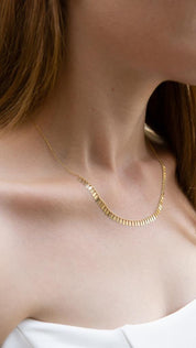 Gold Almond Necklace