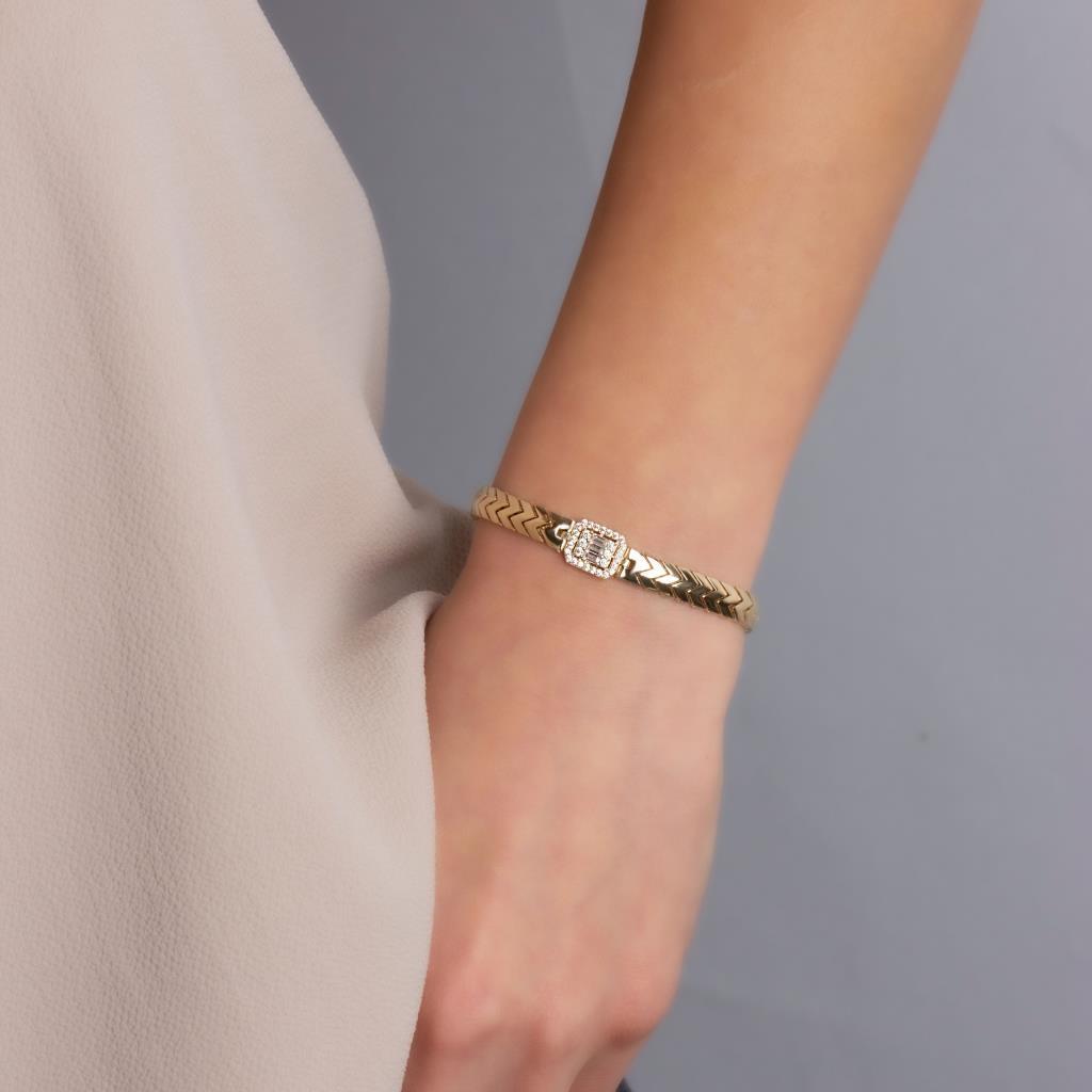 Gold Baguette Bracelet