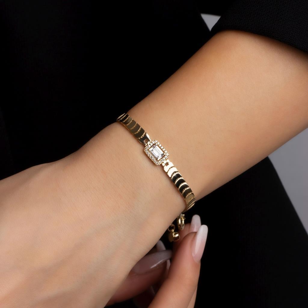 Gold Baguette Bracelet