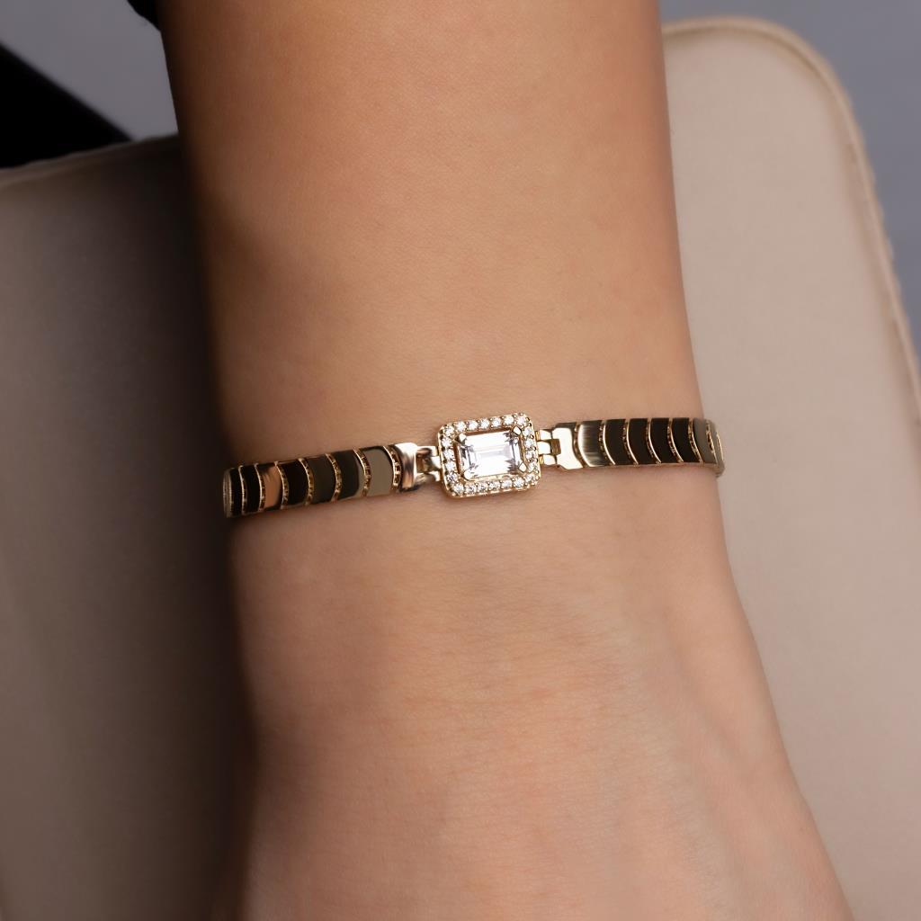 Gold Baguette Bracelet