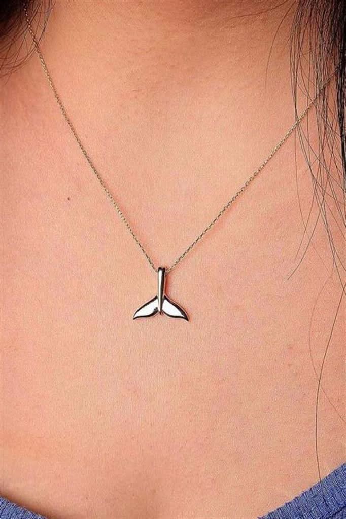 Altın Balık Kuyruğu Kolye