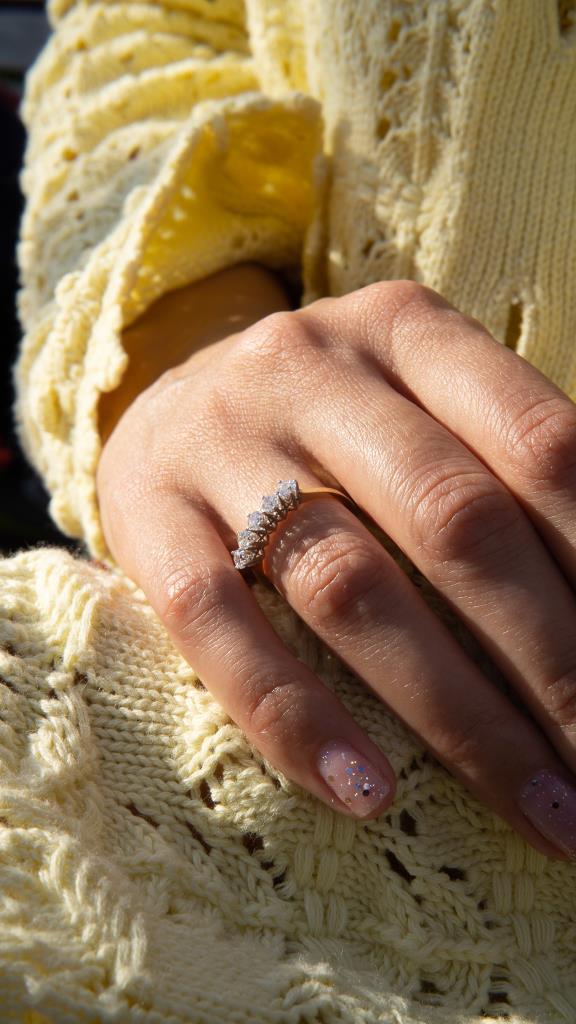 Gold Five Stone Ring