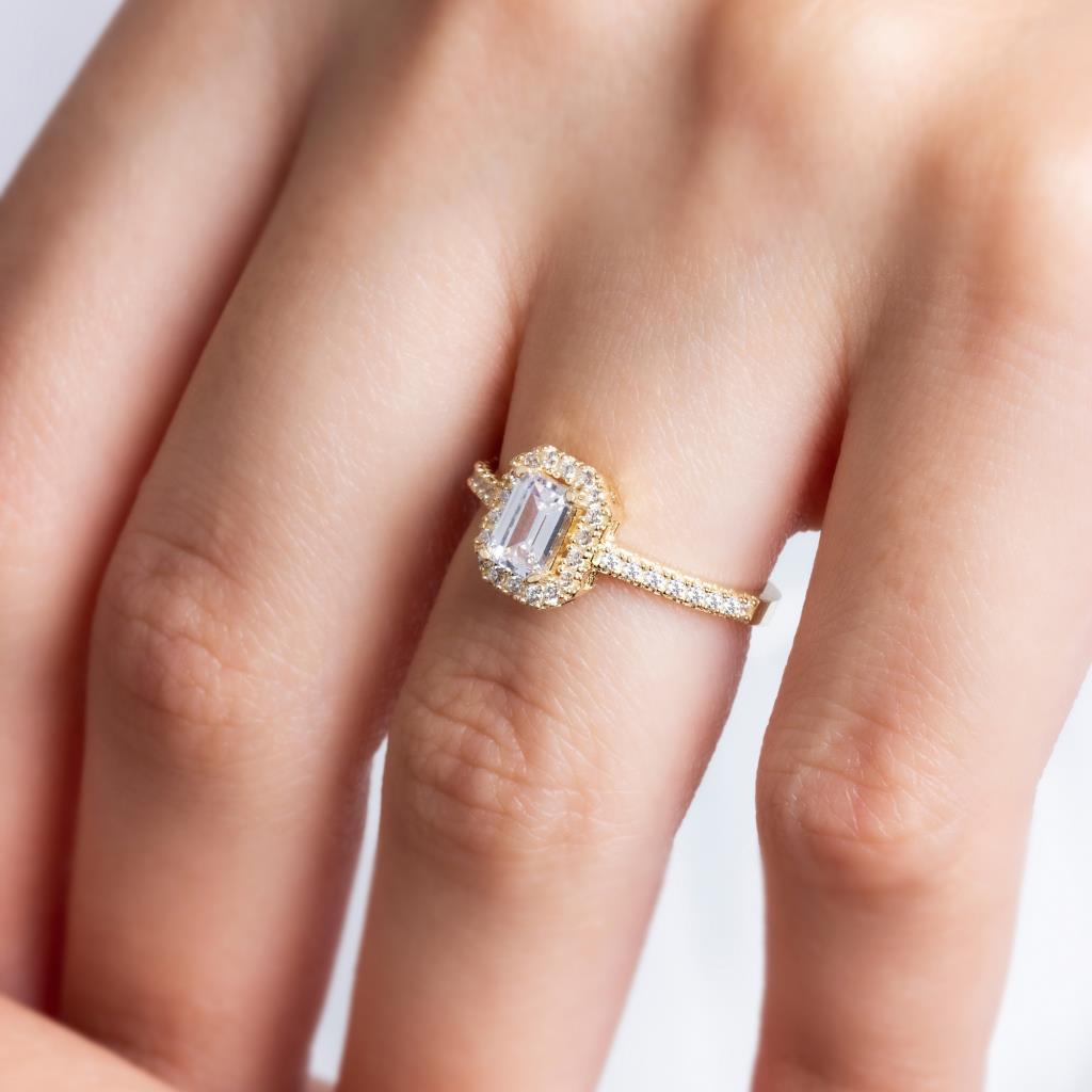 Gold Baguette Ring