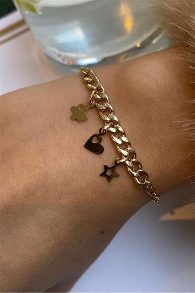 Altın Charm Bileklik