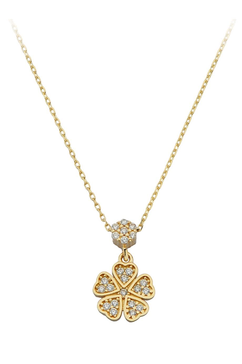 Altın Çiçek Kolye