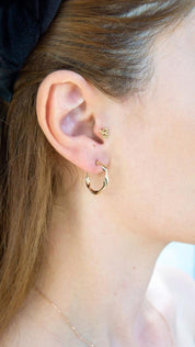 Gold Wave Earrings