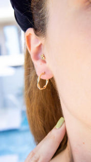 Gold Wave Earrings