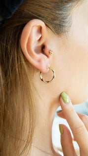 Gold Wave Earrings