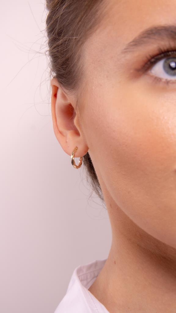 Gold Wave Earrings