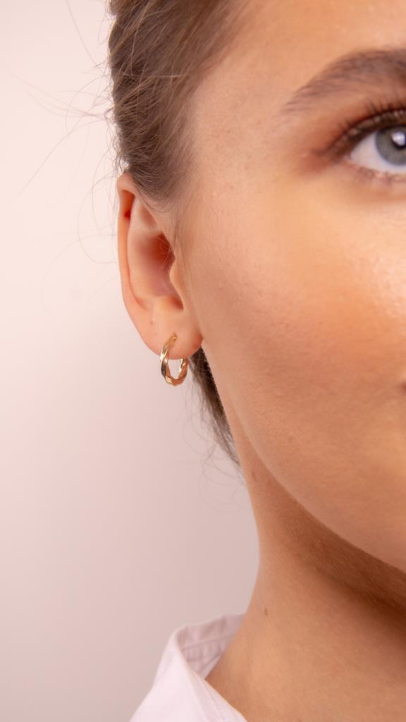 Gold Wave Earrings