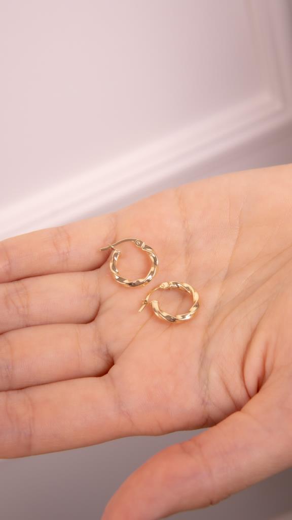 Gold Wave Earrings