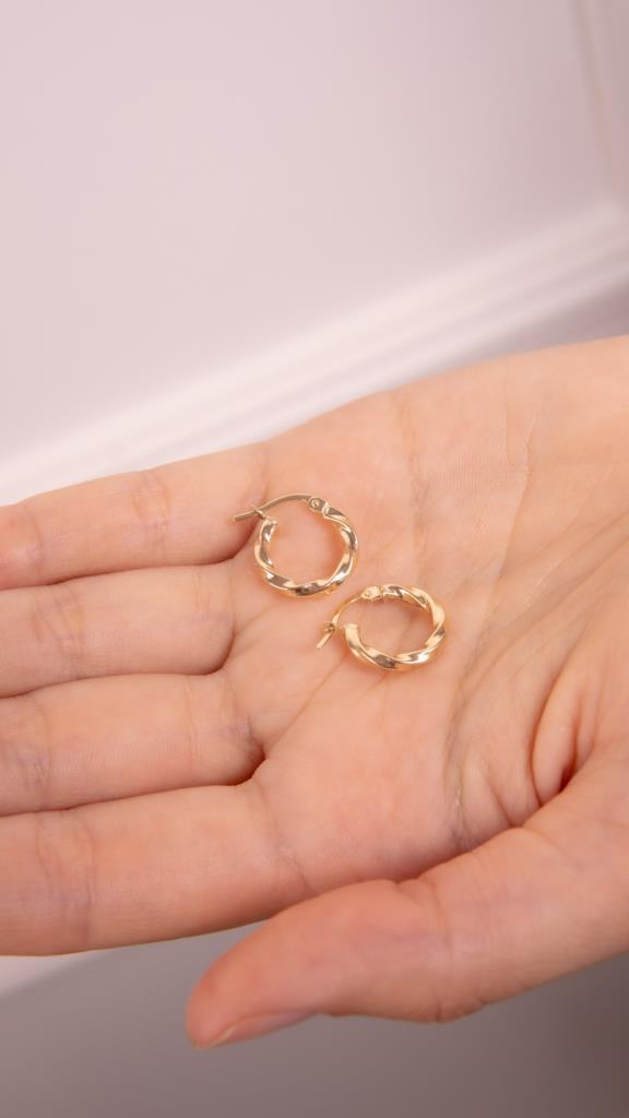 Gold Wave Earrings