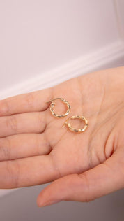 Gold Wave Earrings