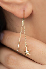 Golden Sea Star Earrings