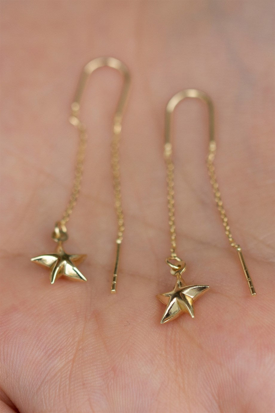 Golden Sea Star Earrings