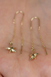 Golden Sea Star Earrings