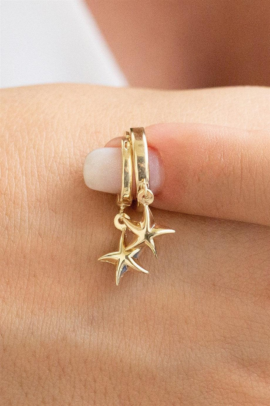 Golden Sea Star Earrings