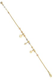 Altın Dorika Toplu Charm Bileklik