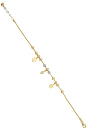 Altın Dorika Toplu Charm Bileklik