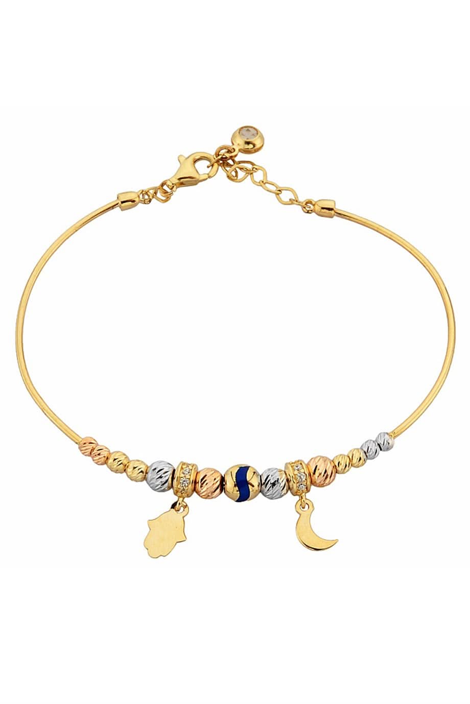 Altın Dorika Toplu Charm Bilezik