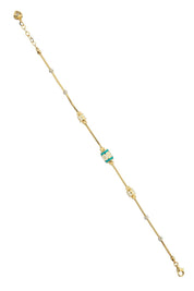 Altın Dorika Toplu Fransız Zambak Bileklik