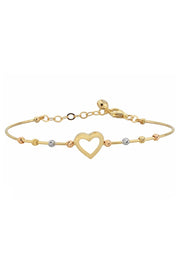 Altın Dorika Toplu Kalp Bilezik